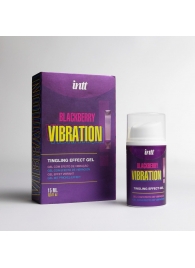 Стимулирующий гель с эффектом вибрации Blackberry Vibration - 15 мл. - INTT - купить с доставкой в Архангельске