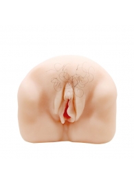 Телесный мастурбатор-вагина с оволосением и вибрацией - Baile - в Архангельске купить с доставкой