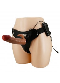 Мужской полый страпон с вибрацией Marion - Baile - купить с доставкой в Архангельске