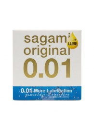 Увлажнённый презерватив Sagami Original 0.01 Extra Lub - 1 шт. - Sagami - купить с доставкой в Архангельске