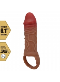 Реалистичная насадка на член Peirre - 15,5 см. - Baile - в Архангельске купить с доставкой