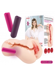 Мастурбатор-вагина с вибрацией Jenny Onahole edition 005 - KOKOS - в Архангельске купить с доставкой