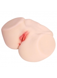 Мастурбатор-полуторс с двойным слоем материала и вибрацией Jenny Onahole Real Vagina - KOKOS - в Архангельске купить с доставкой