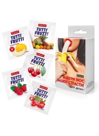 Набор из 5 саше съедобных смазок Tutti-Frutti - Биоритм - купить с доставкой в Архангельске