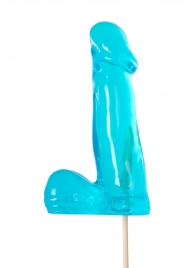 Голубой леденец в форме члена со вкусом блю кюрасао - 173 гр. - Sosuчki - купить с доставкой в Архангельске