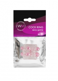 Прозрачная насадка на пенис с цветными шариками - Erowoman-Eroman - в Архангельске купить с доставкой