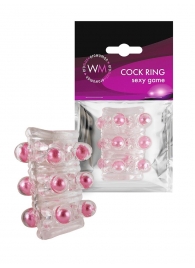 Прозрачная сквозная насадка на пенис с цветными шариками - Erowoman-Eroman - в Архангельске купить с доставкой