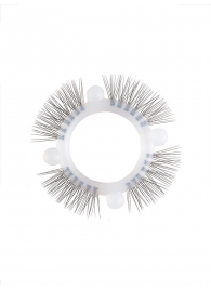 Эластичное кольцо с «ресничками» и 4 шариками - Sextaz - в Архангельске купить с доставкой