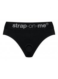 Черные трусики для насадок Heroine Lingerie Harness - size XL - Strap-on-me - купить с доставкой в Архангельске
