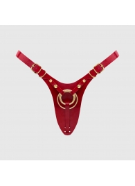 Красный пояс для фиксации насадок Strap-On-Me Leatherette Harness Fabulous - Strap-on-me - купить с доставкой в Архангельске