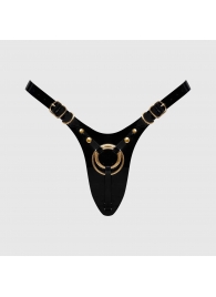 Черный пояс для фиксации насадок Strap-On-Me Leatherette Harness Fabulous - Strap-on-me - купить с доставкой в Архангельске