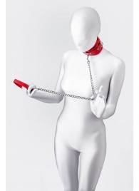 Красный ошейник с подкладкой из меха - ToyFa - купить с доставкой в Архангельске