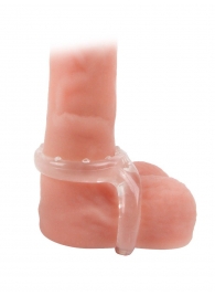 Прозрачное двойное эрекционное кольцо - Sex Expert - в Архангельске купить с доставкой