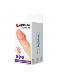 Телесная насадка на пенис Booker - 8 см. - Baile - в Архангельске купить с доставкой