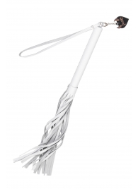 Белая кожаная плеть - 50 см. - Pecado - купить с доставкой в Архангельске