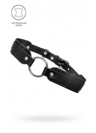 Черный кожаный чокер-ошейник со скруглёнными углами - Pecado - купить с доставкой в Архангельске