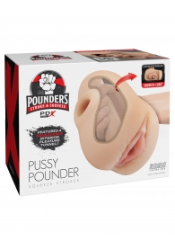 Телесный мастурбатор-вагина Pussy Pounder Squeeze Stroker - Pipedream - в Архангельске купить с доставкой
