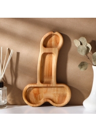 Деревянное блюдо для подачи в форме члена (25 х 16,5 х 1,7 см) - Сима-Ленд - купить с доставкой в Архангельске