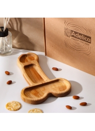 Деревянное блюдо для подачи в форме члена (25 х 16,5 х 1,7 см) - Сима-Ленд - купить с доставкой в Архангельске