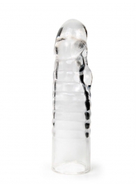 Прозрачная закрытая насадка на член - 15 см. - Sex Expert - в Архангельске купить с доставкой