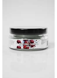 Массажная свеча «Спелая вишня» - 50 мл. - SGAN - купить с доставкой в Архангельске