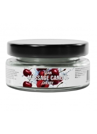 Массажная свеча «Спелая вишня» - 50 мл. - SGAN - купить с доставкой в Архангельске