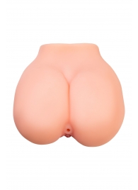 Реалистичный мастурбатор в форме попки с 2 любовными входами - No Name - в Архангельске купить с доставкой