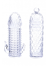 Набор из 2 прозрачных насадок на член Seductive Tickler Sleeves Set - NMC - в Архангельске купить с доставкой