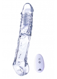 Прозрачная насадка-удлинитель Length Enhancer With Bullet с подхватом - 22,3 см. - NMC - в Архангельске купить с доставкой