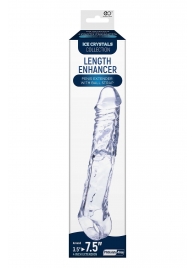 Прозрачная насадка-удлинитель Length Enhancer с подхватом - 22,3 см. - NMC - в Архангельске купить с доставкой