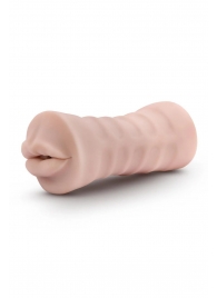 Телесный мастурбатор-ротик Nicole Vibrating Masturbator - Blush Novelties - в Архангельске купить с доставкой
