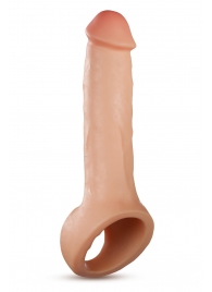 Телесная насадка-удлинитель Thrive 8.75 Inch Realistic Penis Extender Sleeve - 22,2 см. - Blush Novelties - в Архангельске купить с доставкой