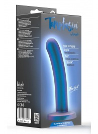 Синяя насадка с гладкой поверхностью Surrender 5.75 Inch Intermediate Pegging Dildo - 14,6 см. - Blush Novelties - купить с доставкой в Архангельске