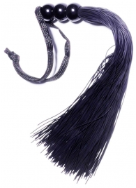 Черная силиконовая плетка - 25,4 см. - Boys of Toys - купить с доставкой в Архангельске