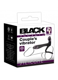 Черная насадка на член с вибрацией Couple’s Vibrator - Orion - в Архангельске купить с доставкой