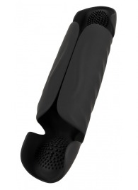 Черный вибромастурбатор с трехточечной стимуляцией Penis Trainer with 3 Point Stimulation - Orion - в Архангельске купить с доставкой