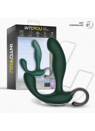 Зеленый вибромассажёр простаты Greeny - 12,8 см. - Intoyou - в Архангельске купить с доставкой