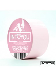 Розовый скотч для фиксации Non-Sticky Bondage Tape - 15 м. - Intoyou - купить с доставкой в Архангельске