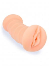 Телесный двусторонний мастурбатор с вибропулей и эрекционными кольцами в комплекте - Sexy Girl - в Архангельске купить с доставкой