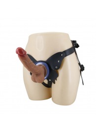 Поясной страпон Wells: трусики в форме бабочки и фаллоимитатор-насадка - Baile - купить с доставкой в Архангельске