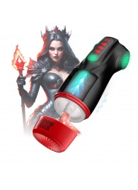 Интерактивный мастурбатор Raven с вакуумом, вибрацией и подсветкой - Shots Media BV - в Архангельске купить с доставкой