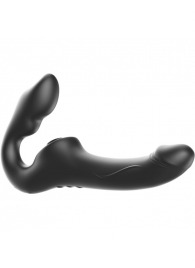 Черный безремневой страпон с 3 моторами - Ibiza - купить с доставкой в Архангельске