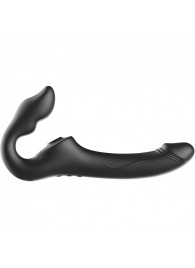 Черный безремневой страпон с 3 моторами - Ibiza - купить с доставкой в Архангельске