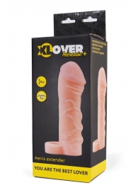 Фаллическая удлиняющая насадка с кольцом для фиксации - 16 см. - ToyFa - в Архангельске купить с доставкой