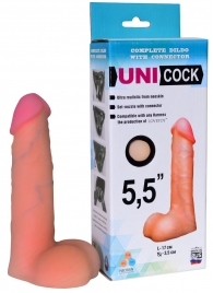 Фаллическая насадка Харнесс UNICOCK 5,5  - 17 см. - LOVETOY (А-Полимер) - купить с доставкой в Архангельске