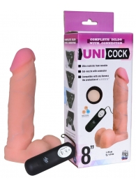 Фаллическая насадка Харнесс UNICOCK 8  с вибрацией - 20 см. - LOVETOY (А-Полимер) - купить с доставкой в Архангельске