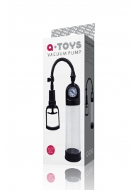 Чёрная вакуумная помпа A-toys с манометром и прозрачной колбой - A-toys - в Архангельске купить с доставкой