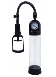 Чёрная вакуумная помпа A-toys с манометром и прозрачной колбой - A-toys - в Архангельске купить с доставкой