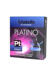 Стимулирующая насадка с усиками и шипиками Platino  Ураган - Sitabella - купить с доставкой в Архангельске