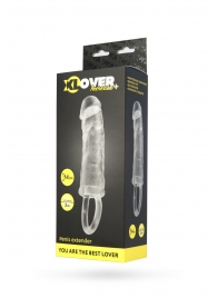 Прозрачная насадка с петлёй для фиксации - 14 см. - ToyFa - в Архангельске купить с доставкой